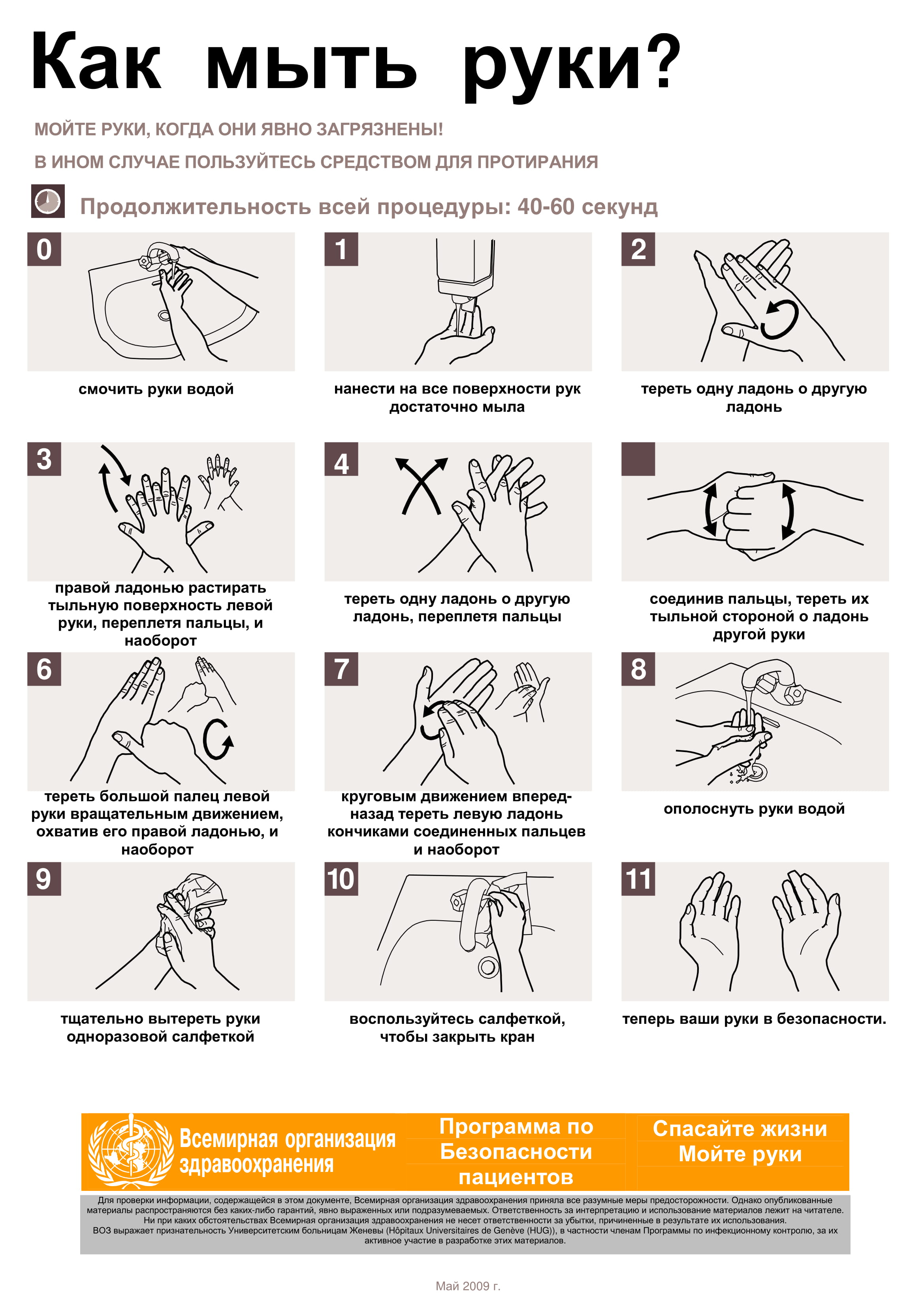Постер Как мыть руки 1